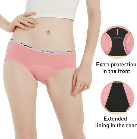 INNERSY Big Girls' Period Panties Menstrual Underwear for First Period Starter 3-Pack