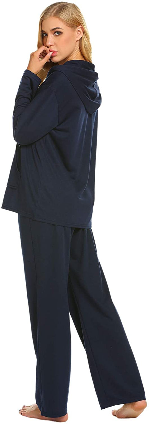 Blue Sleeveless  V-Neck Nightshir