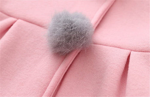 Baby Girls Winter Autumn Cotton Warm Jacket Coat (1T, Pink)