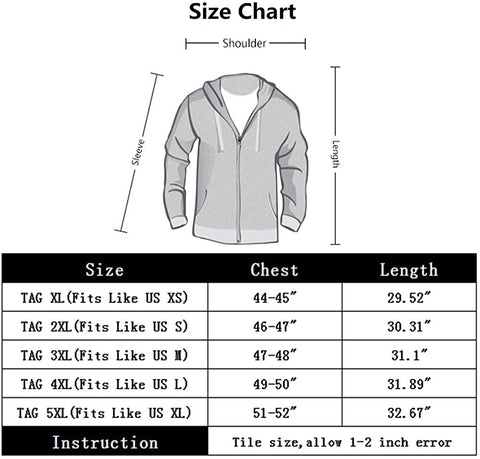 Men's Inner Fleeced Insulated Full Zip Up Puffer Jackets