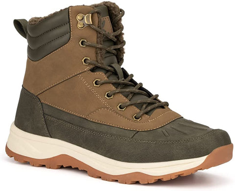 Xray Footwear Men's Half Dome Boot; Smooth faux leather, Lace-up front, Rubber sole