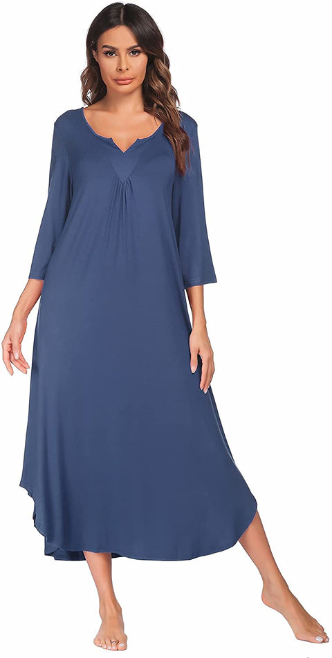 Women's 3/4 Sleeve Lounge Dress
