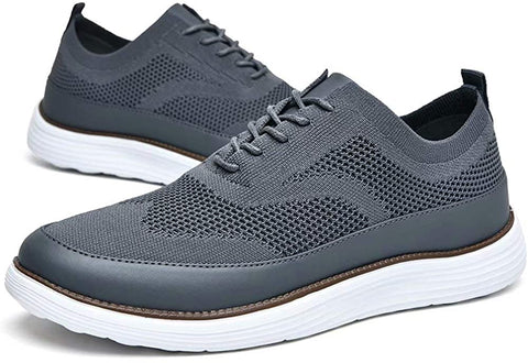 konhill Men's Mesh Sneakers Oxfords - Casual Lightweight Fashion Dress Shoes
