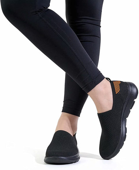 konhill Women’s Tennis Walking Shoes - Comfortable Athletic Work Slip on Sneakers