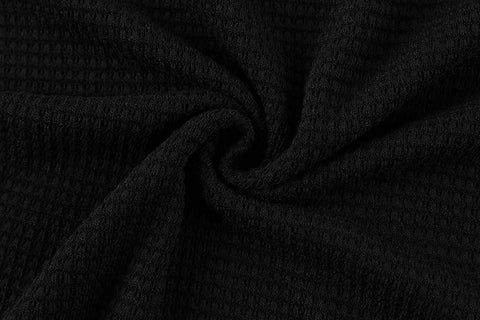 GAMISOTE Women's Waffle Knit Long Sleeve Tops Oversized Plain Crop Pullover Sweaters