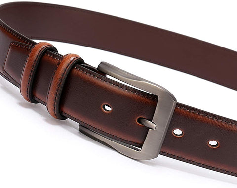 Fashion Men’s Casual Leather Buckles Belts 1.5” Wide Fitting 28-56 Waist Size