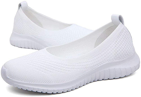 konhill Women's Comfortable Walking Shoes - Tennis Athletic Casual Slip On Sneakers