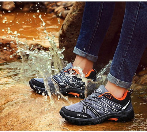 JINGJING Men Hiking Shoes Mesh Lightweight Breathable Shoes Outdoor Hiking Shoes