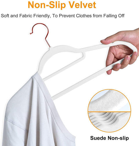 BAGAIL Pack of 80 Velvet Hangers