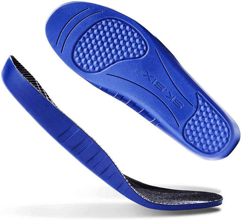 FitVille Rebound-Engine Orthotic Insoles for Men and Women with High Arch Support Shoe Inserts Plantar Fasciitis Insole Replacements for Flat Foot and Heel Pain Relief