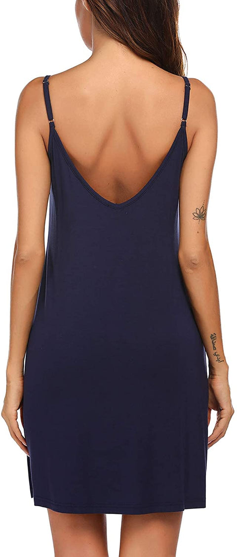 Sexy Sleeveless Lace Lounge Dress