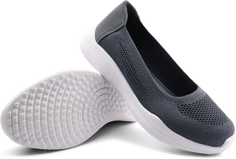 Women Knit Loafers Comfortable Slip on Flats Shoes