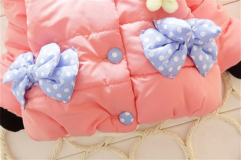 Baby Girls Winter Autumn Warm Rabbit Jacket Coat