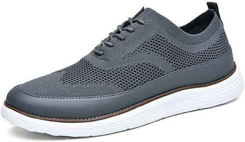 konhill Men's Mesh Sneakers Oxfords - Casual Lightweight Fashion Dress Shoes