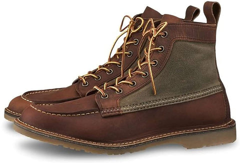 Mens Lace Up Ankle Boots Water Proof Platform Round Toe Booties Casual Non Slip Walking Shoes