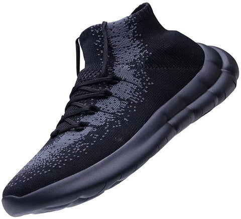 konhill Men's Fashion Walking Sneakers - Casual Athletic Running Tennis Sock Gym Shoes