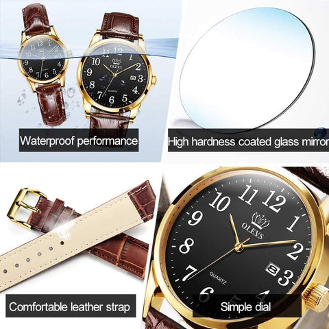 Couples Vintage Quartz Watch 2-Pack