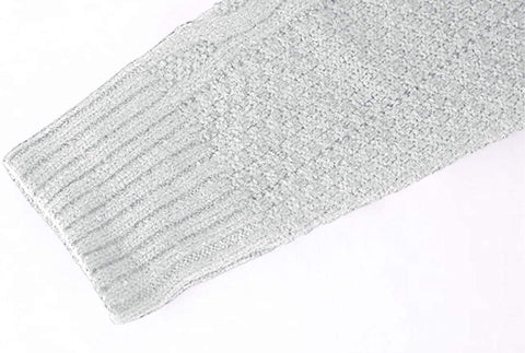Karlywindow Mens Cable Knitted Cardigan Sweater Turtleneck Long Sleeve Slim Fit Winter Zipper Front Casual Pullover Sweaters