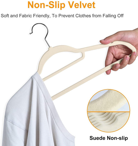BAGAIL Pack of 80 Velvet Hangers