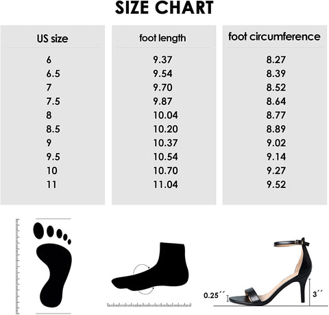 mysoft Women's Stilettos Classic Strappy Open Toe Pump Heel Sandals
