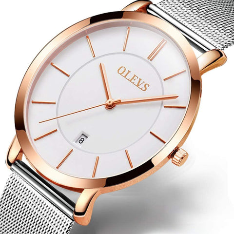 Minimalist Mesh Ultra Thin Watches for Men