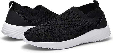 konhill Women's Comfortable Walking Shoes - Slip on Nursing Tennis Casual Work Sneakers