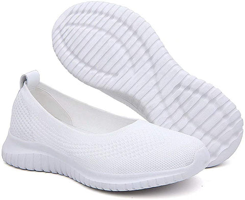 konhill Women's Comfortable Walking Shoes - Tennis Athletic Casual Slip On Sneakers