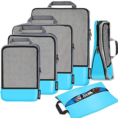 BAGAIL 4 Set/5 Set/6 Set Compression Packing Cubes Travel Expandable Packing Organizers