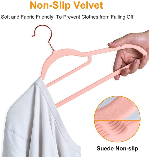 BAGAIL Pack of 100 Velvet Hangers