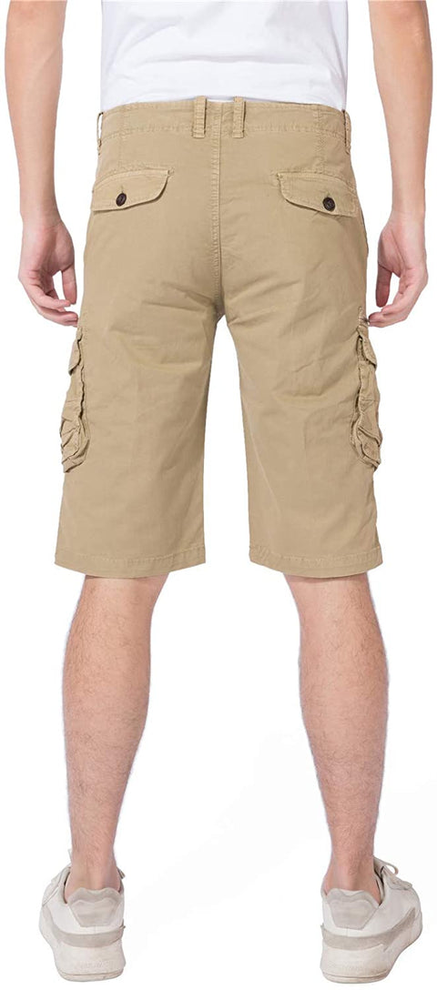 DGWZ Mens Cargo Shorts Outdoor Casual Hiking Relaxed Stretch Multi Pocket Shorts for Men