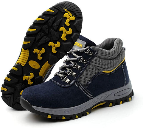 Mens Steel Toe Work Boots Lightweight Industrial Construction Boots