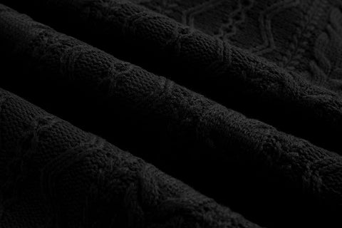 Yasiter Mens Shawl Collar Cable Knit Cardigan Sweater Button Loose Fit Long Sleeve Sweaters with Pockets