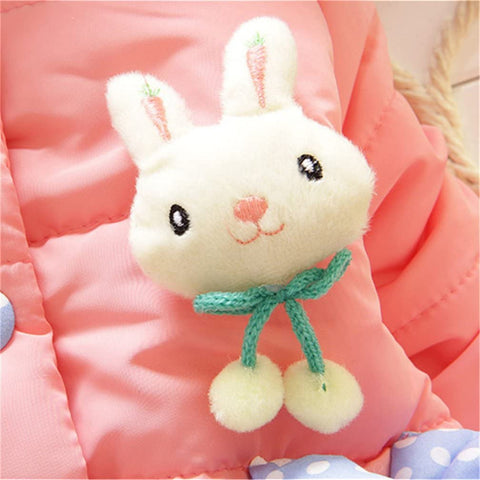 Baby Girls Winter Autumn Warm Rabbit Jacket Coat