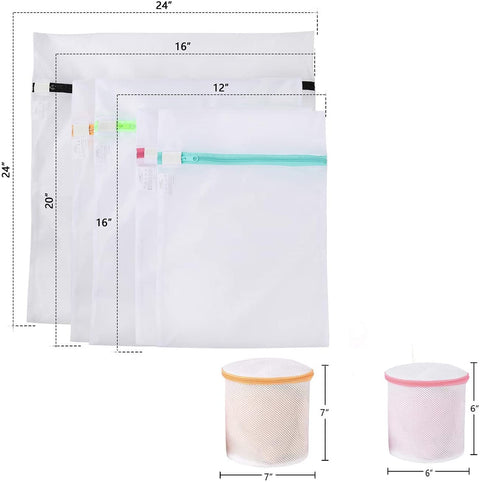 BAGAIL 7 Mesh Laundry Bags +1 Honeycomb Laundry Bag