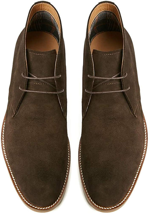 BURTENSE Men's Classic Original Suede Leather Chukka Boots