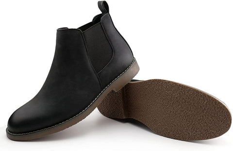 Men's Chelsea Boots Slip on Ankle Boots Casual Chukka Dress Boots