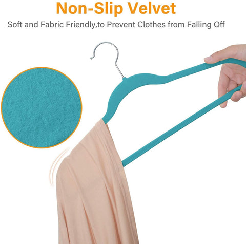 BAGAIL Pack of 80 Velvet Hangers