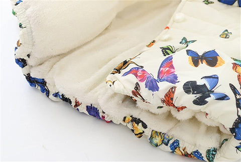 Baby Girls Winter Autumn Warm Butterfly Little Kids Toddler Jacket Coat