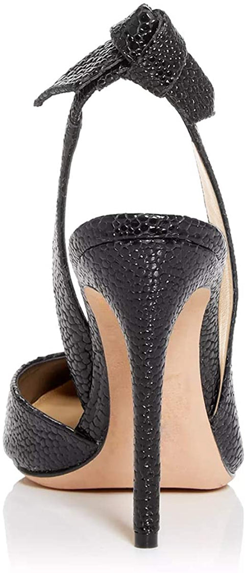 FSJ Women Sexy Stiletto High Heels Slingback Pumps Pointy Toe Slip On Office Party Dressy Sandal Shoes Size 4-15 US