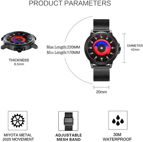 Mens Casual Fashion Watches Original Design Watch