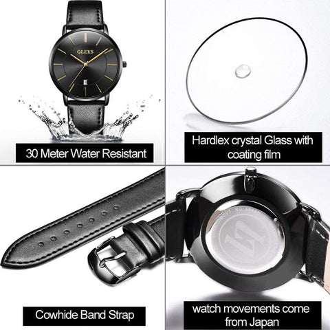 Men's Minimalist Vintage Watch