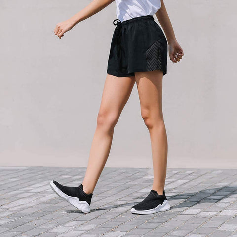 Women Casual Sock Walking Sneakers Breathable Slip On Knit Shoes