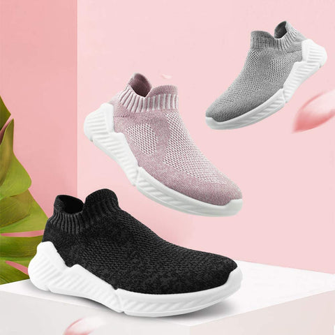 Women Casual Sock Walking Sneakers Breathable Slip On Knit Shoes