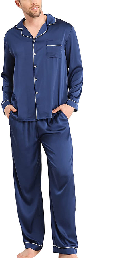 Men's Satin  Loose Pajamas Set