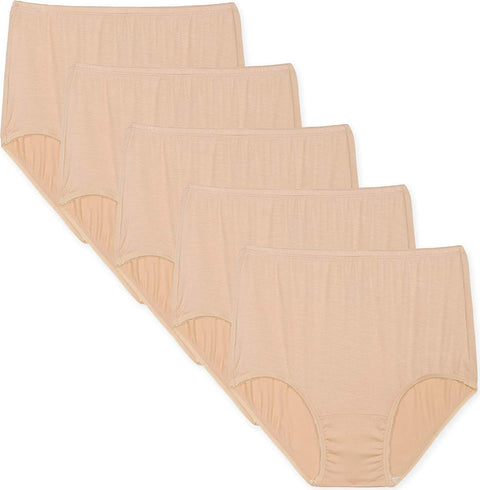 INNERSY Women's Multipack High Waisted Full Brief Panties Underwear