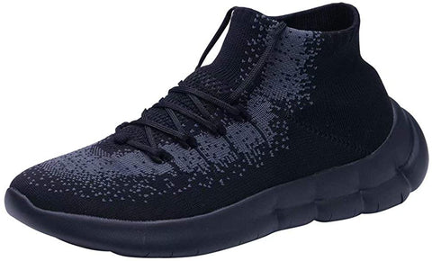 konhill Men's Fashion Walking Sneakers - Casual Athletic Running Tennis Sock Gym Shoes