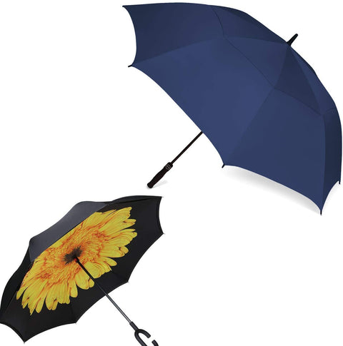 BAGAIL Inverted Umbrella and 68 inch Golf Umbrella