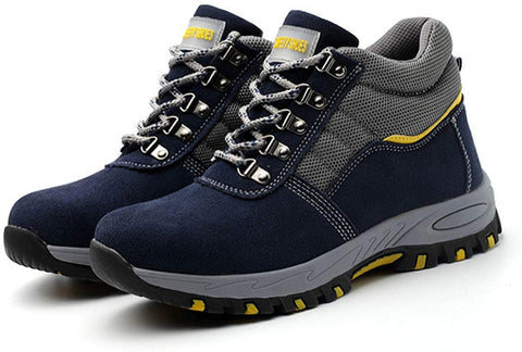 Mens Steel Toe Work Boots Lightweight Industrial Construction Boots