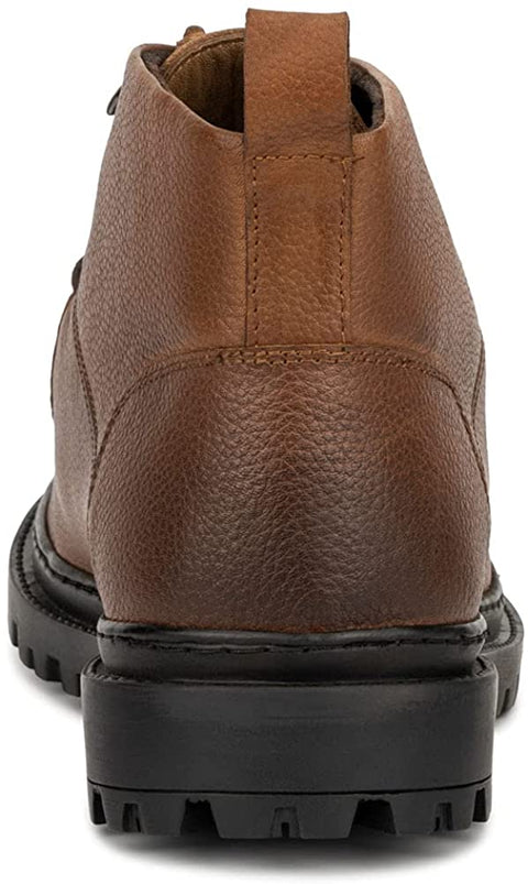 Reserved Footwear New York Positron Men’s Fashion Classic Combat Leather Ankle Mid-Top Oxford Boots, Round Toe, Thermoplastic rubber Outsole