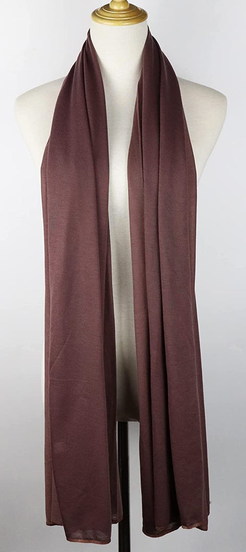 Vabovin stretch jersey long scarf light weight turban for women head wraps 71 * 32 inches